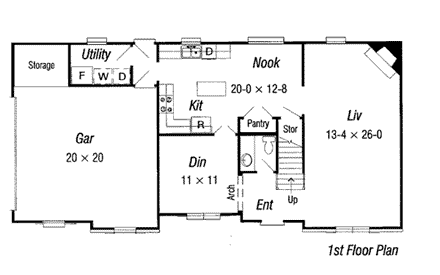 House Plan 91124 First Level Plan