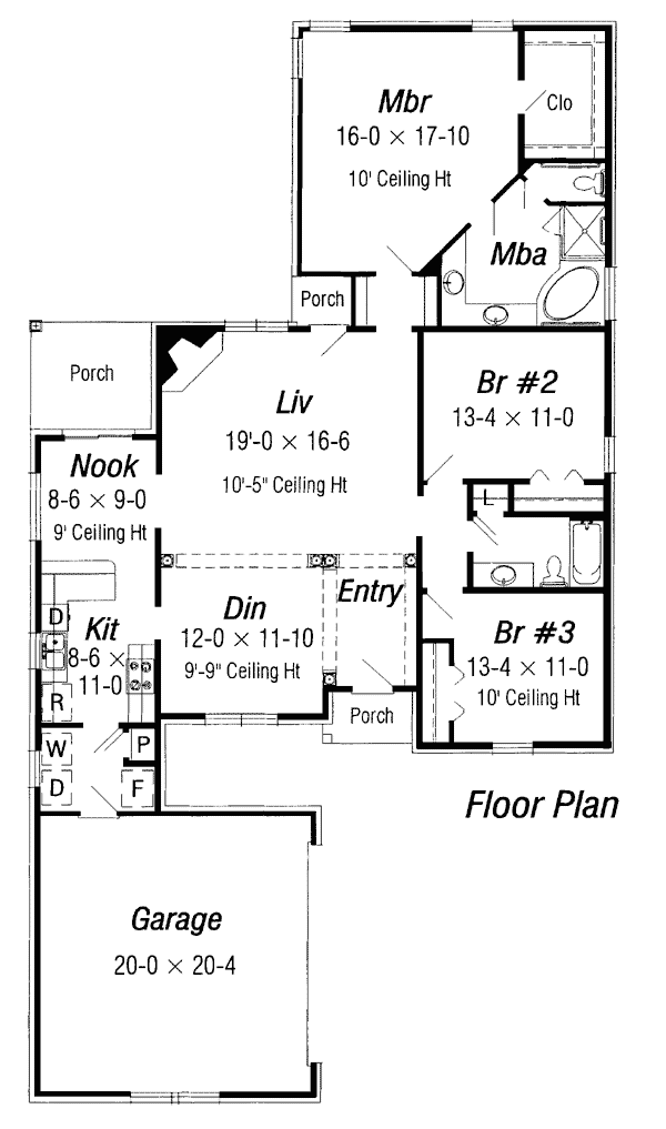 Ranch Level One of Plan 91152