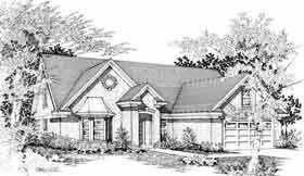 Ranch Elevation of Plan 91153