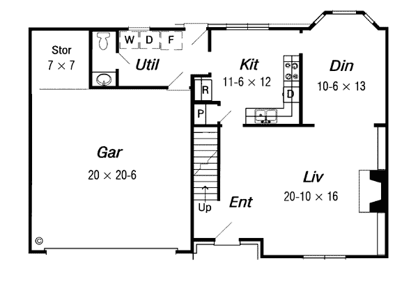 Colonial Country Level One of Plan 91154