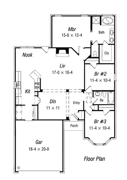 House Plan 91172 First Level Plan