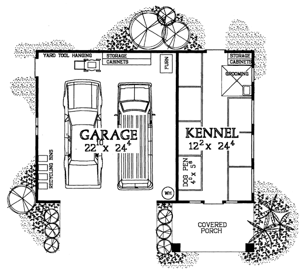 Garage Plans With A Dog Kennel, How To Build A Dog Kennel In Your Garage