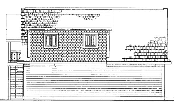  Rear Elevation of Plan 91269