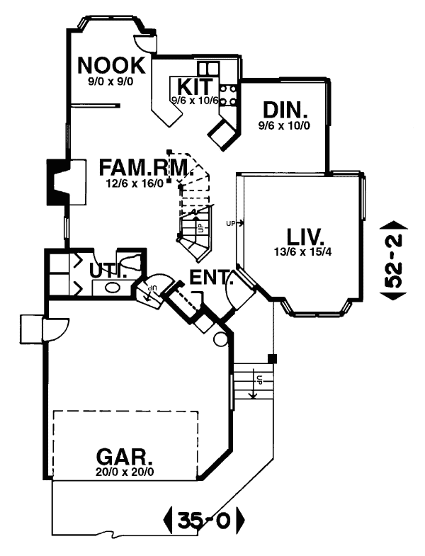 Contemporary Level One of Plan 91312