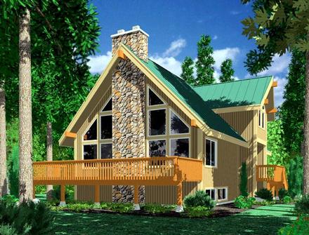 Contemporary Narrow Lot Elevation of Plan 91319