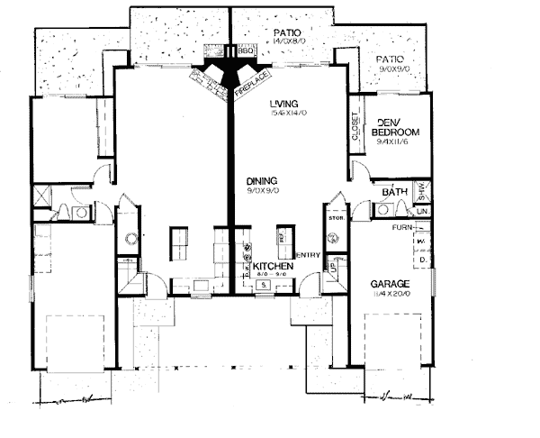 Ranch Level One of Plan 91325