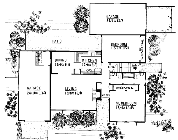 Contemporary Level One of Plan 91330