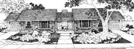 Ranch Elevation of Plan 91333