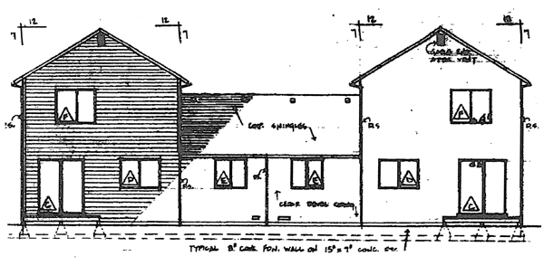 Country Rear Elevation of Plan 91335