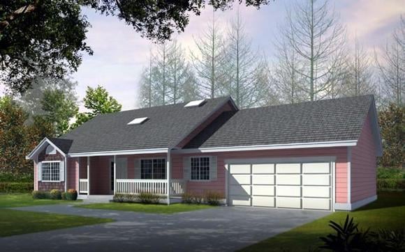 House Plan 91605 Elevation