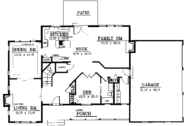 Country Traditional Level One of Plan 91618