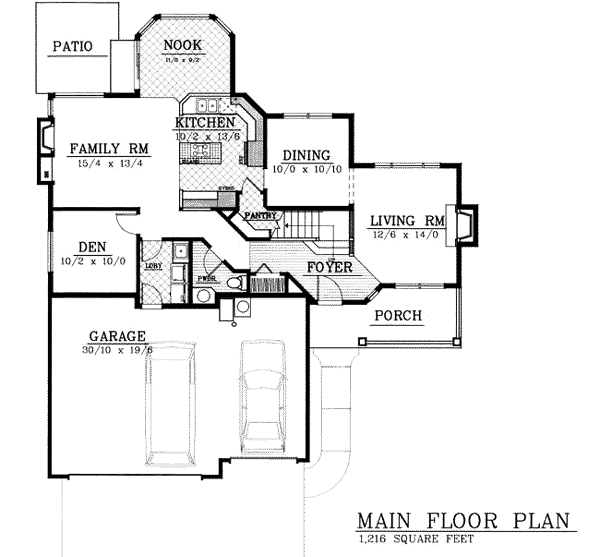 Country Traditional Level One of Plan 91622