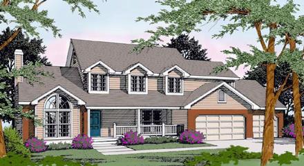 Country Farmhouse Elevation of Plan 91626
