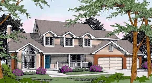 House Plan 91626 Elevation