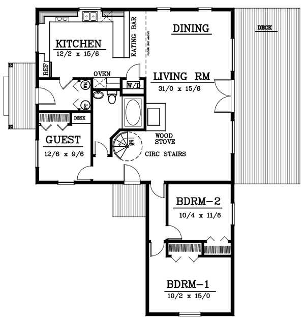 Contemporary Level One of Plan 91628