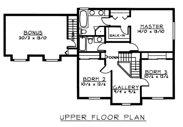 Colonial Traditional Level Two of Plan 91633