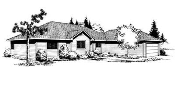 House Plan 91657 Elevation