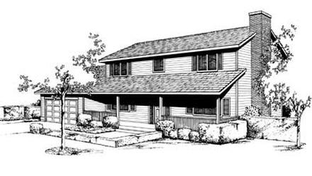 House Plan 91659 Elevation