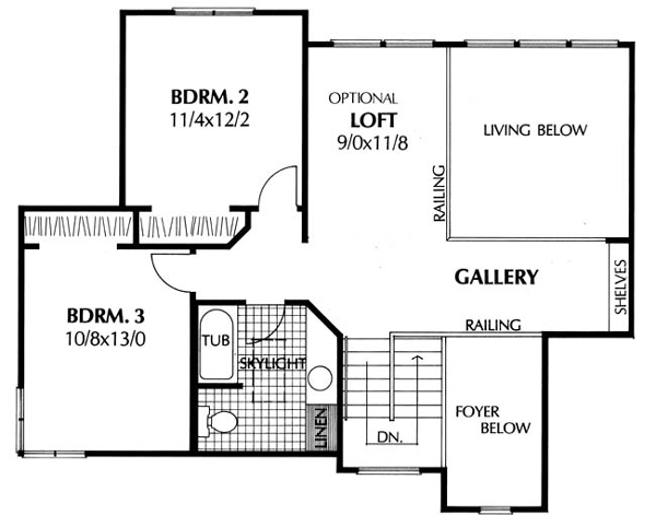 Southwest Traditional Level Two of Plan 91663