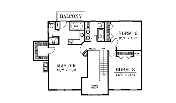 Colonial Traditional Level Two of Plan 91668