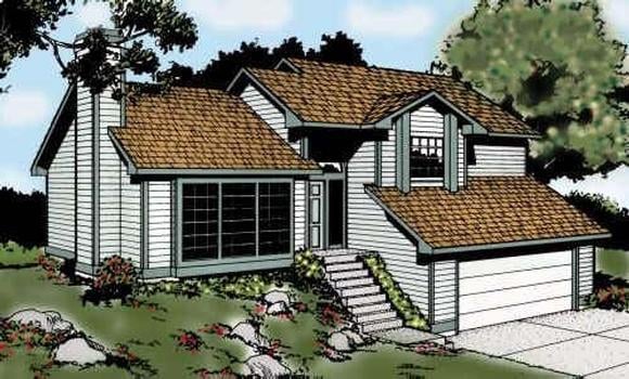 House Plan 91676 Elevation