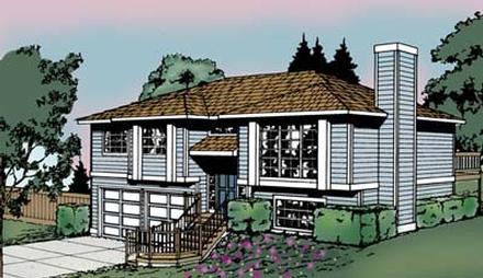 Contemporary Country Traditional Elevation of Plan 91678