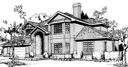 Traditional Elevation of Plan 91681