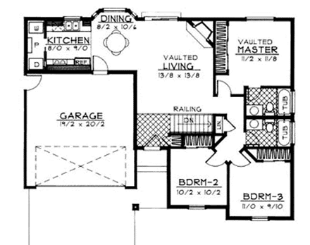 House Plan 91694 First Level Plan