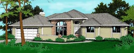 One-Story Southwest Traditional Elevation of Plan 91696