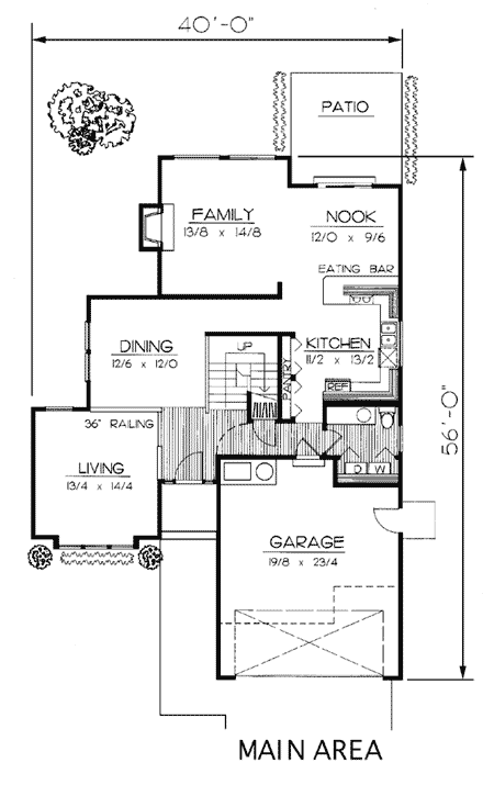 House Plan 91803 First Level Plan