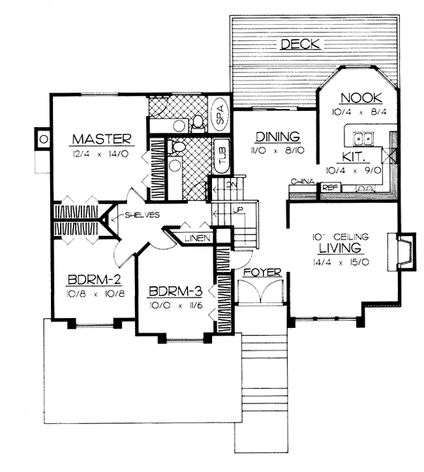 Southwest Level One of Plan 91805