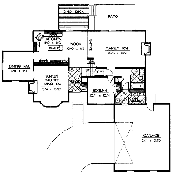 Mediterranean Level One of Plan 91806