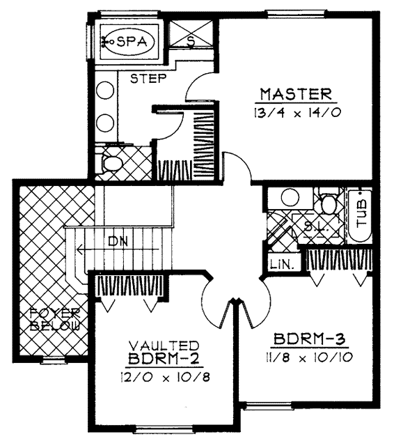 Colonial Traditional Level Two of Plan 91815