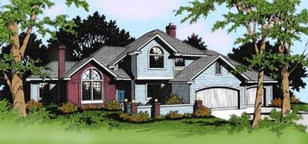 Colonial Traditional Elevation of Plan 91815
