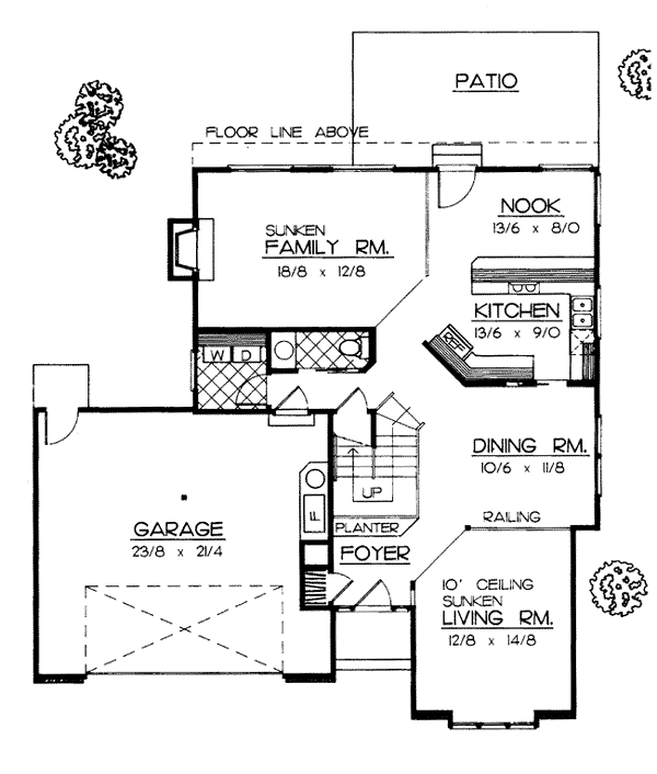 Contemporary Traditional Level One of Plan 91816