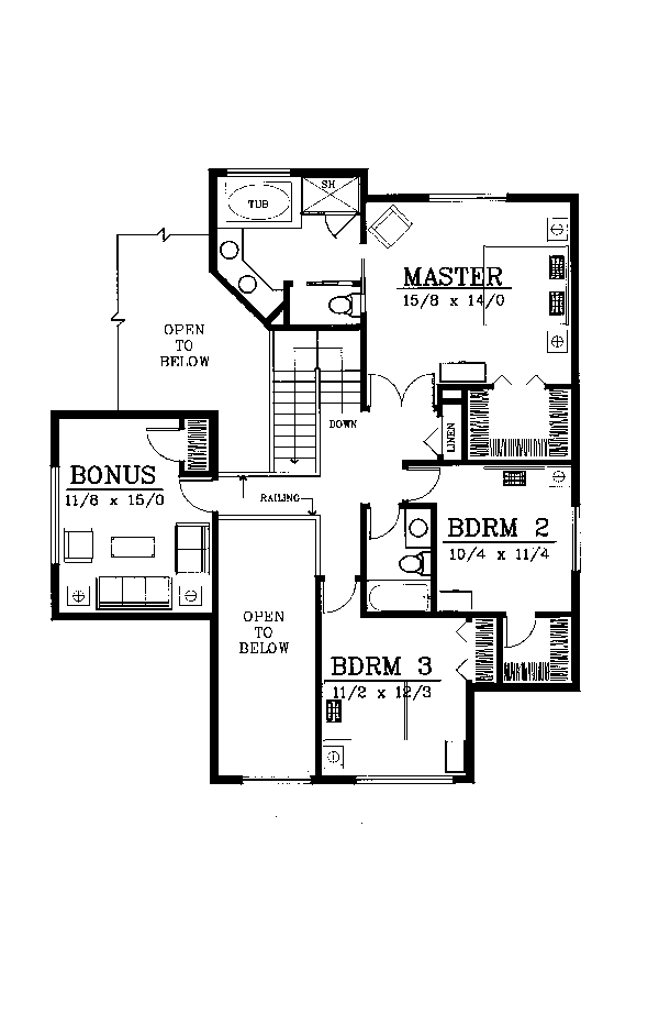 Contemporary Prairie Style Level Two of Plan 91819
