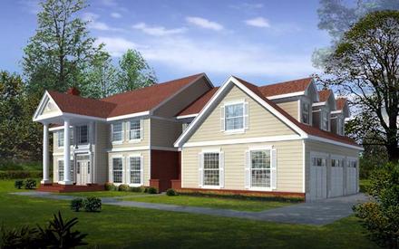Colonial Traditional Elevation of Plan 91822