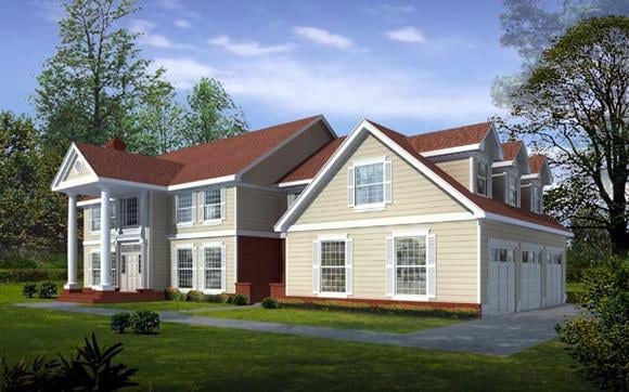 House Plan 91822 Elevation