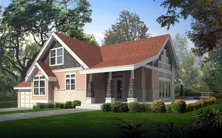 Bungalow Country Craftsman Elevation of Plan 91826