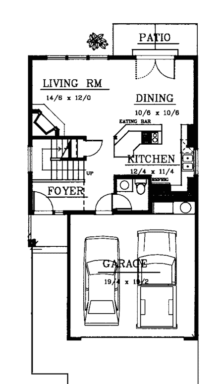 House Plan 91831 First Level Plan