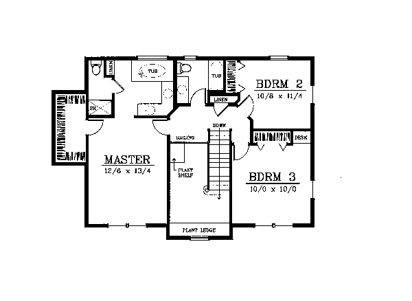 Colonial Traditional Level Two of Plan 91848