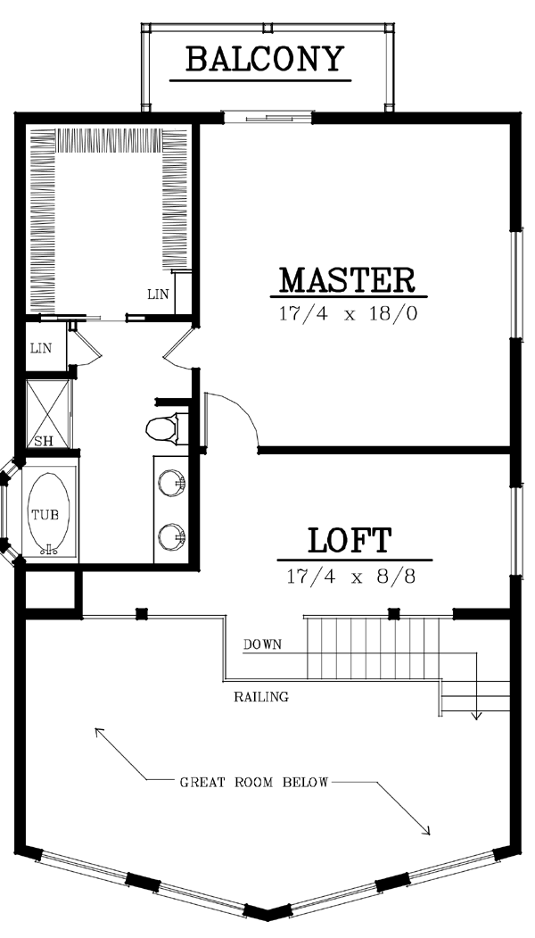 Contemporary Narrow Lot Level Two of Plan 91866