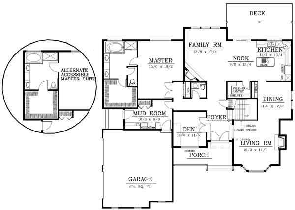 Country Traditional Level One of Plan 91867