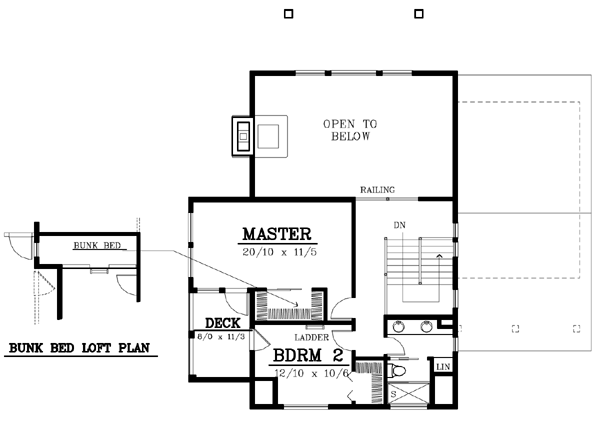 Bungalow Craftsman Level Two of Plan 91878