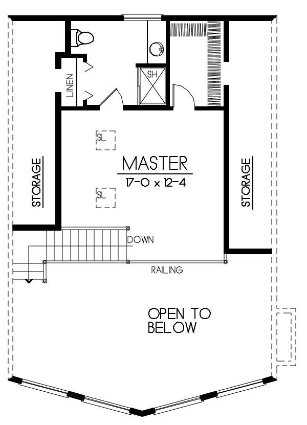 Contemporary Narrow Lot Level Two of Plan 91886