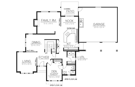 House Plan 91889 First Level Plan