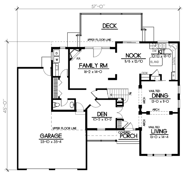 Traditional Level One of Plan 91898