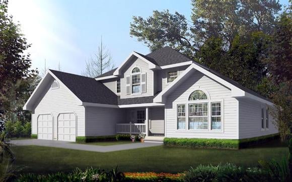 House Plan 91898 Elevation