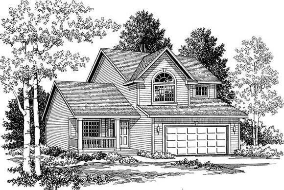 House Plan 92052 Elevation