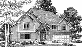 Traditional Elevation of Plan 92055